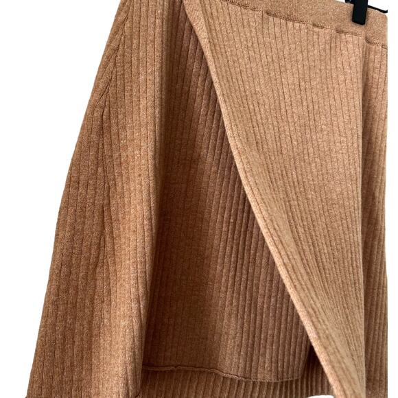 Free People Mod Faux Wrap Ribbed Mini Skirt Size M - Picture 4 of 9